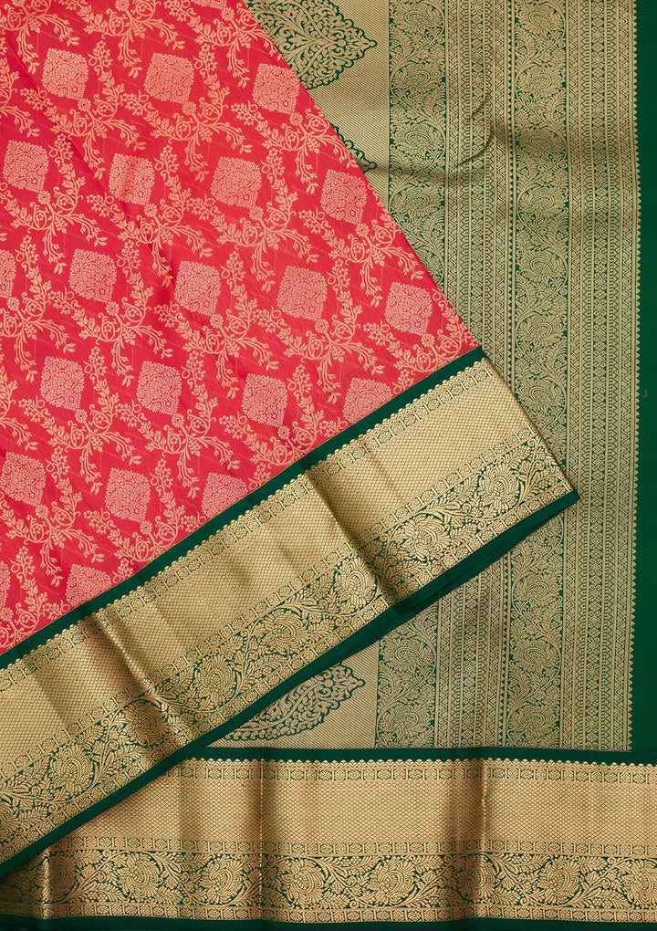Pink Zariwork Pure Silk Saree