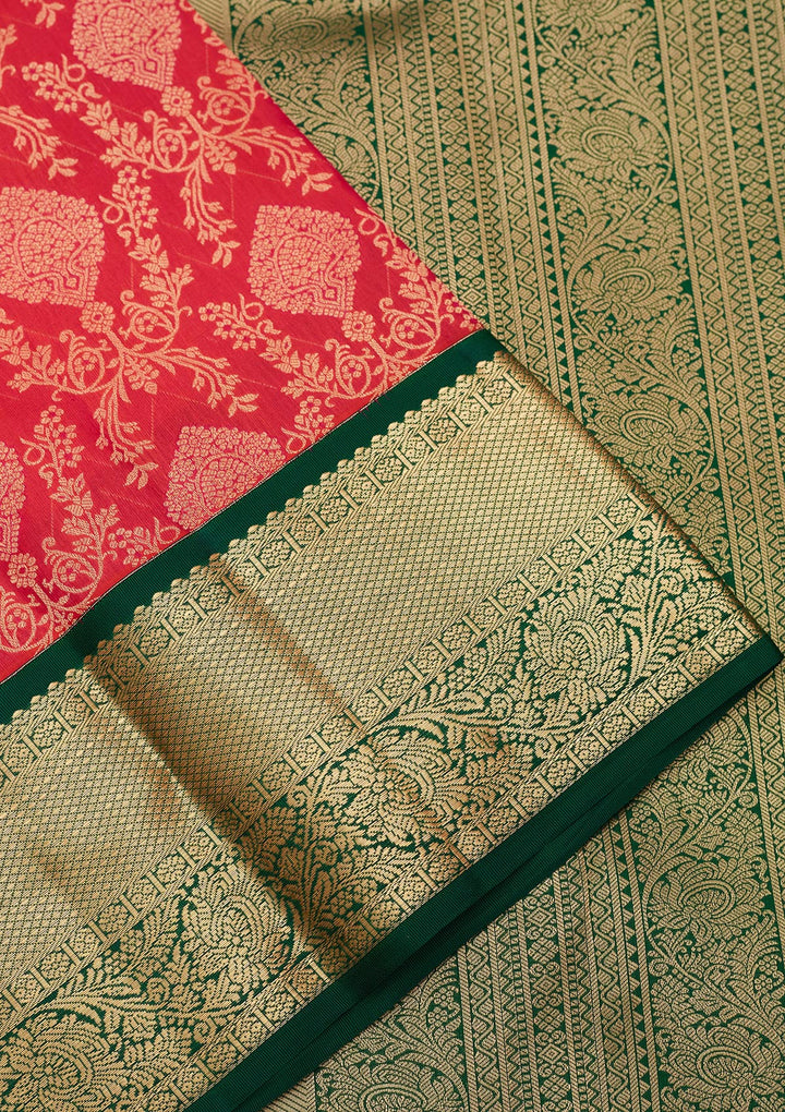 Pink Zariwork Pure Silk Saree