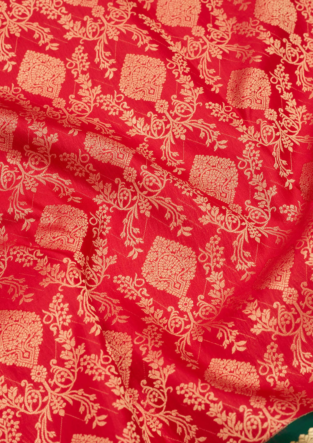Red Zariwork Pure Silk Saree