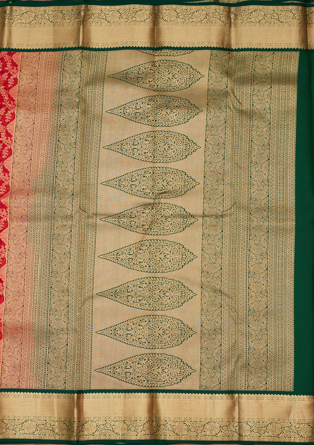 Red Zariwork Pure Silk Saree