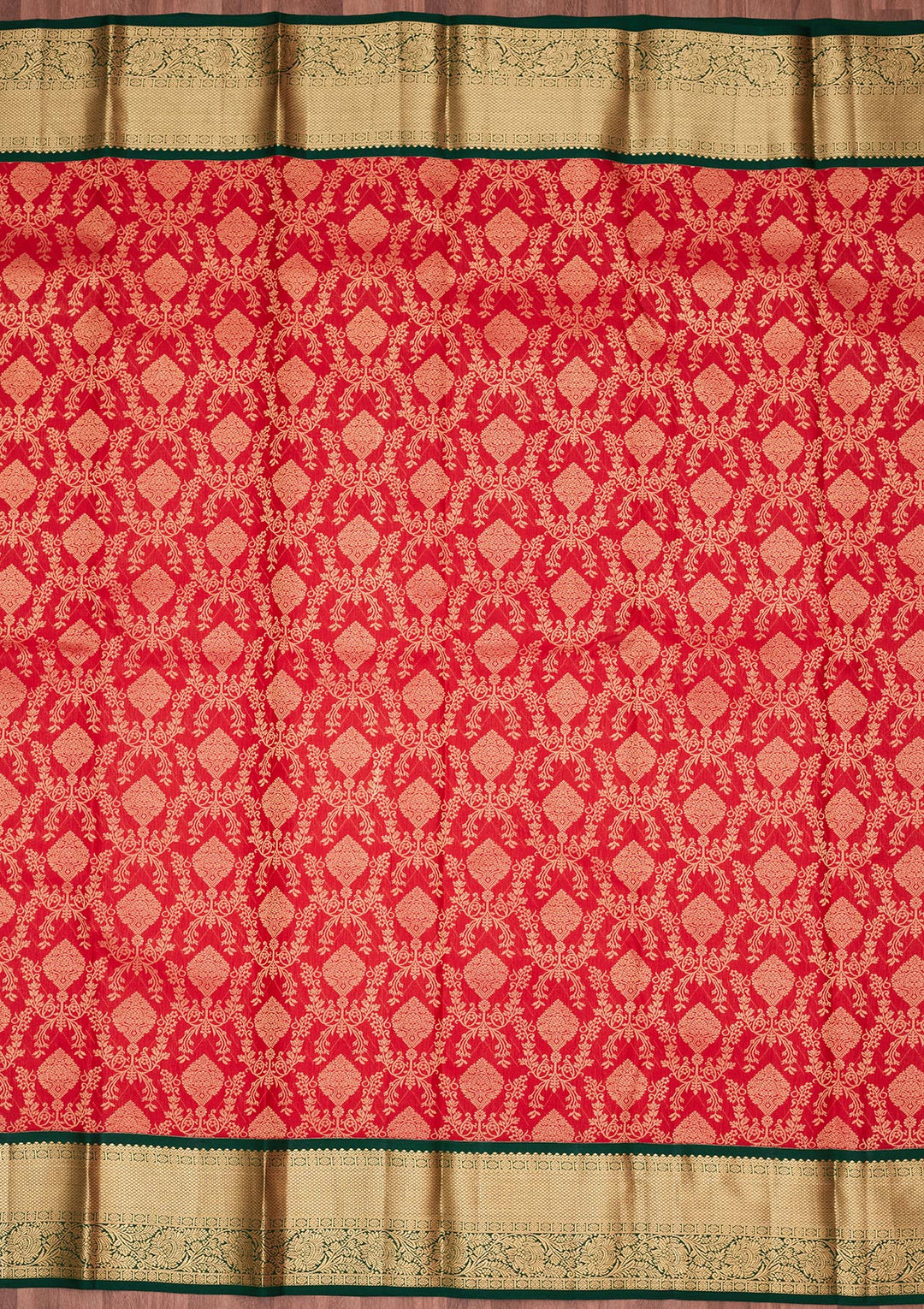 Red Zariwork Pure Silk Saree