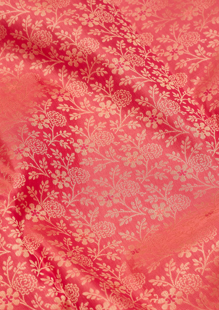Pink Zariwork Pure Silk Saree