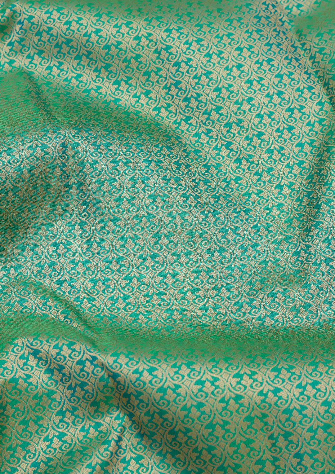 Rama Green Zariwork Pure Silk Saree