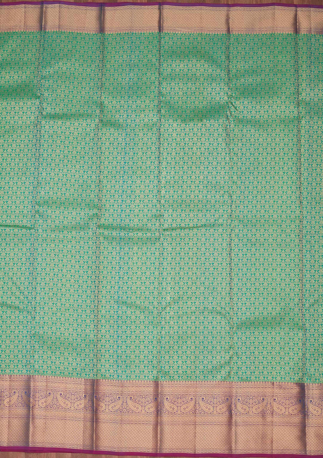 Rama Green Zariwork Pure Silk Saree