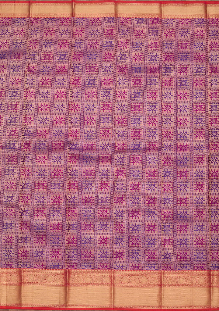 Purple Zariwork Pure Silk Saree