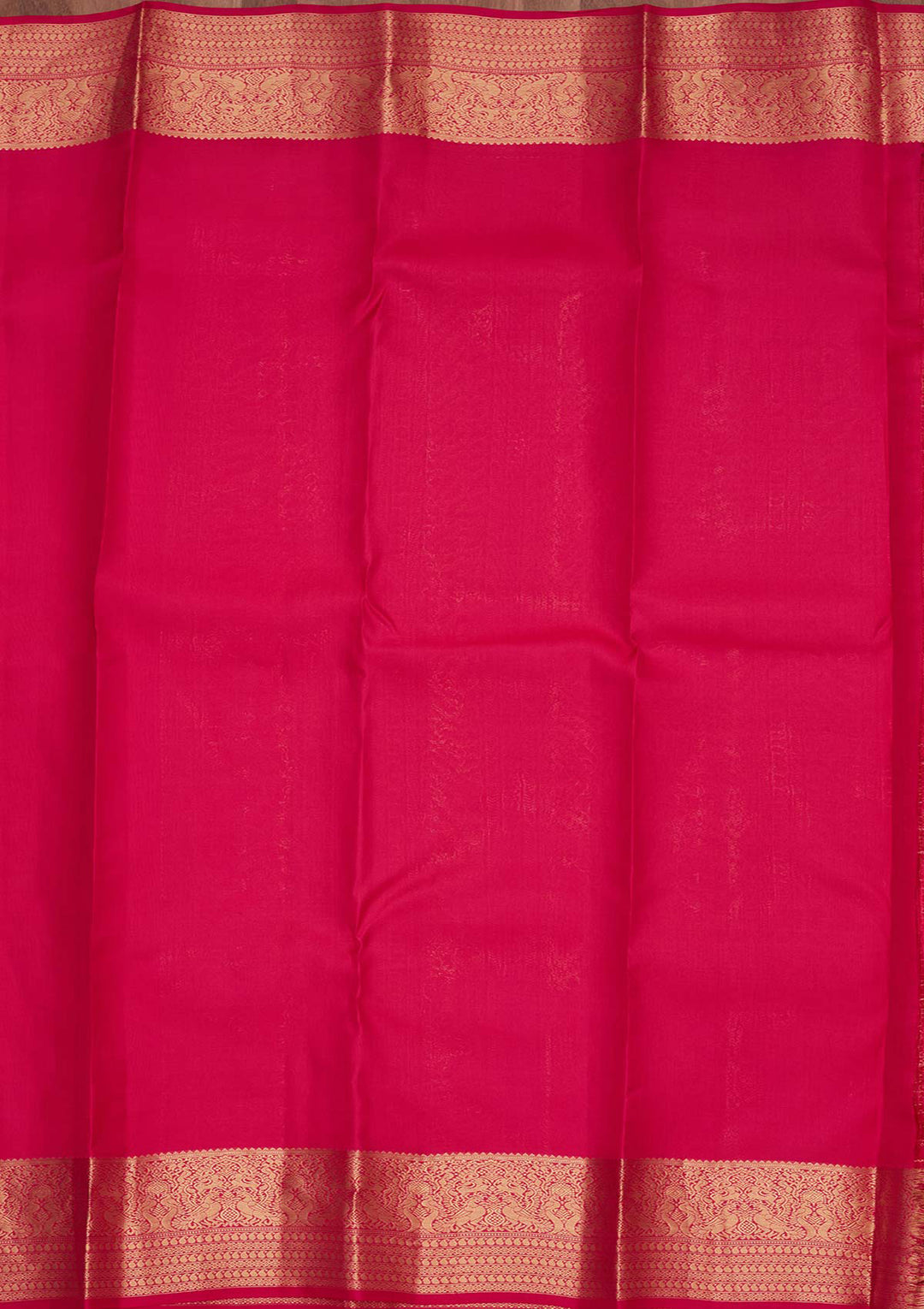 Rust Zariwork Pure Silk Saree