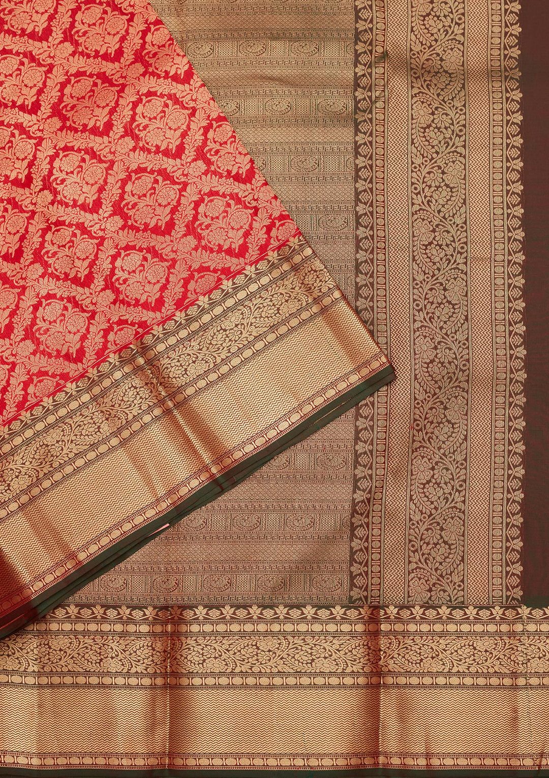 Red Zariwork Pure Silk Saree
