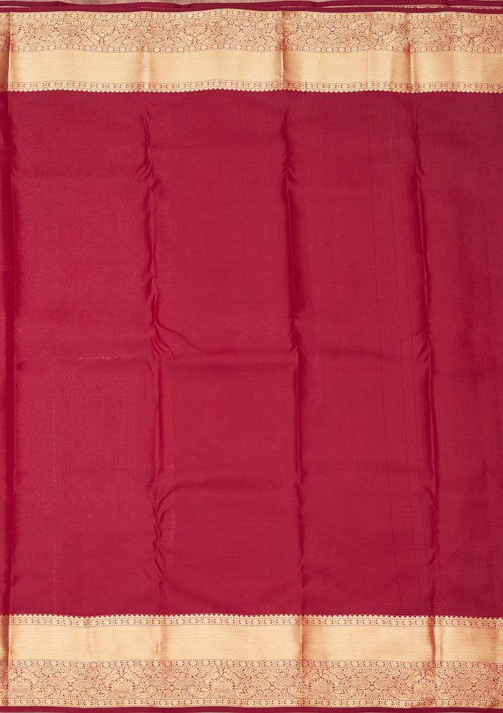Brown Zariwork Pure Silk Saree