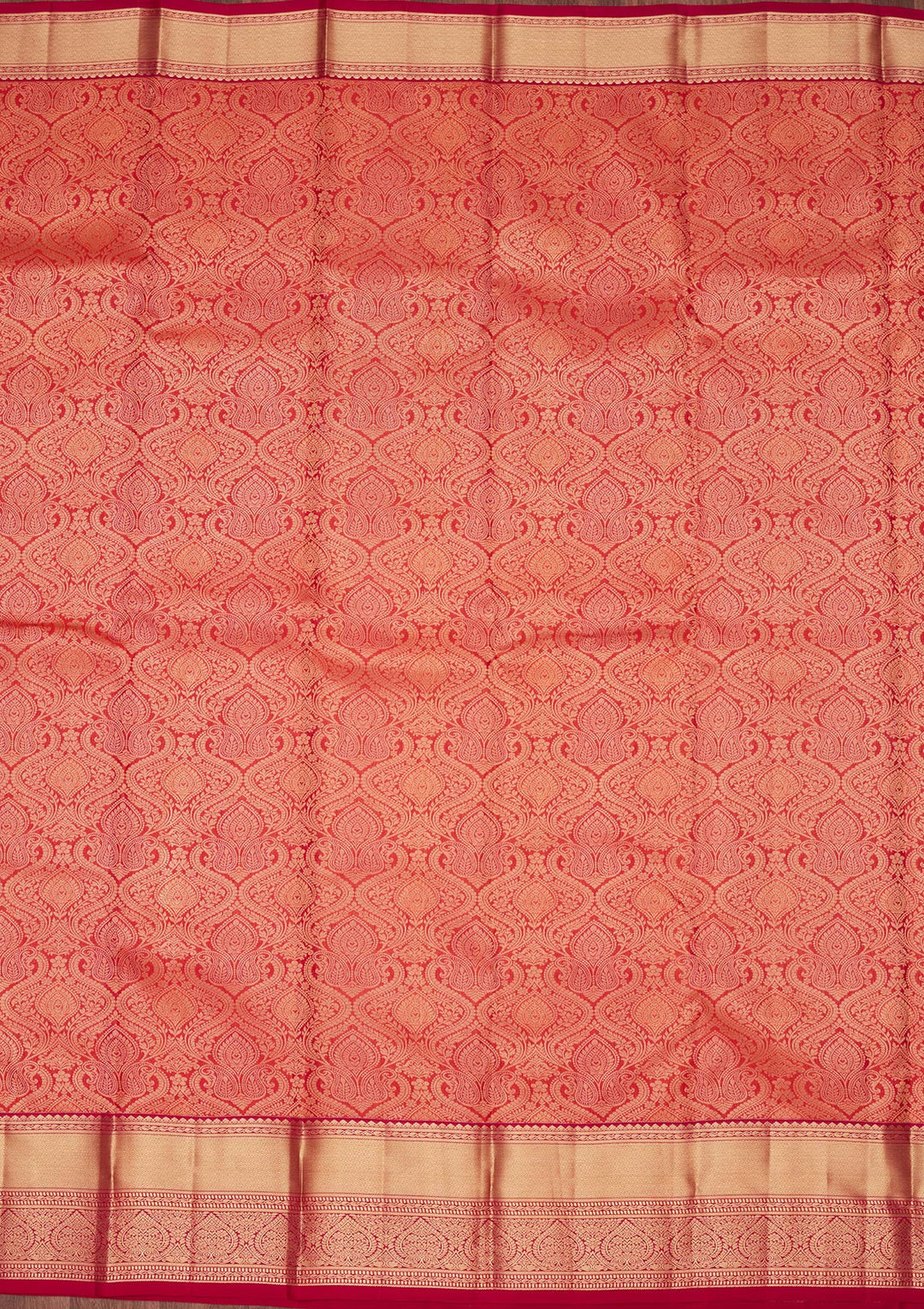 Orange Zariwork Pure Silk Saree