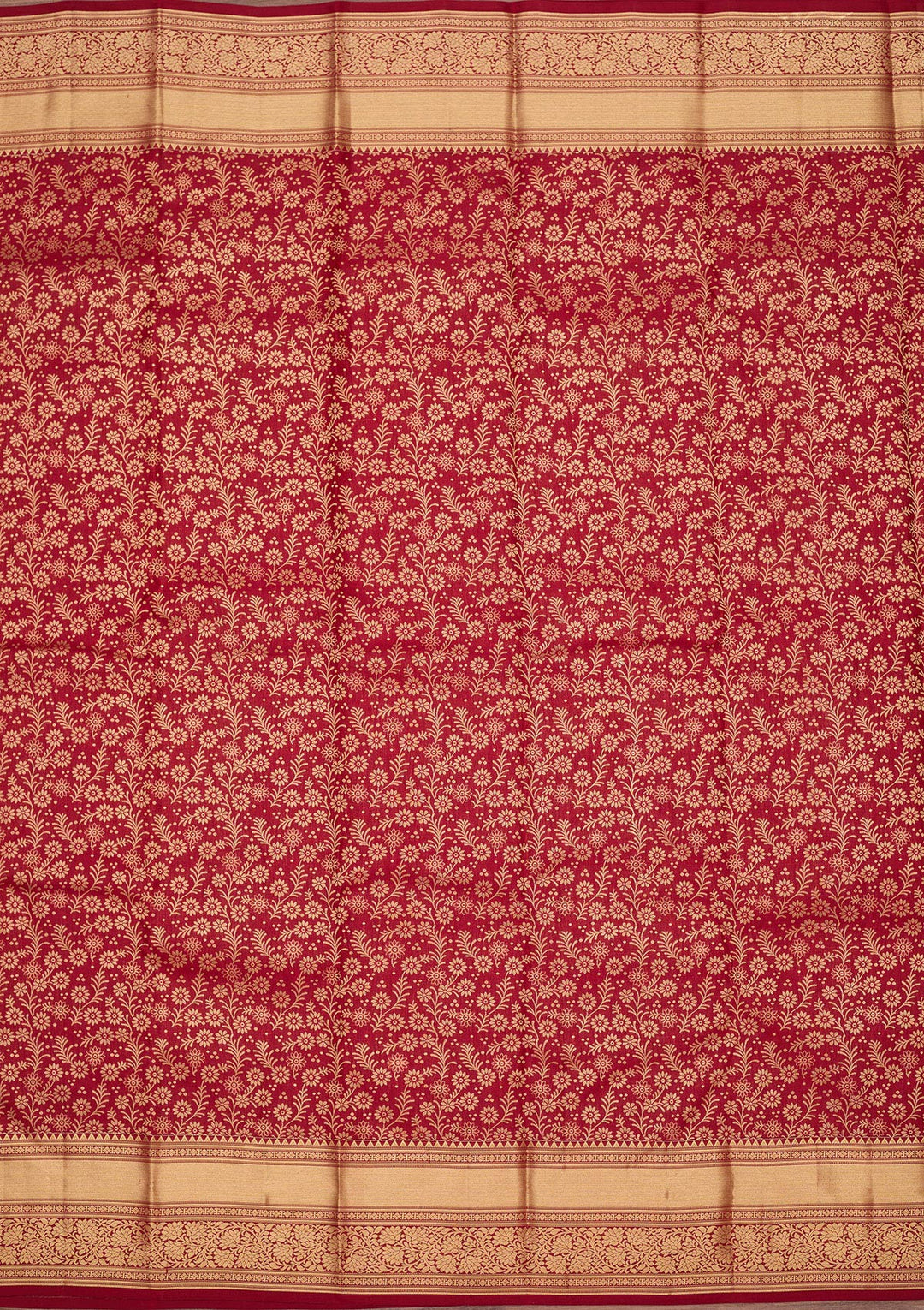 Maroon Zariwork Pure Silk Saree