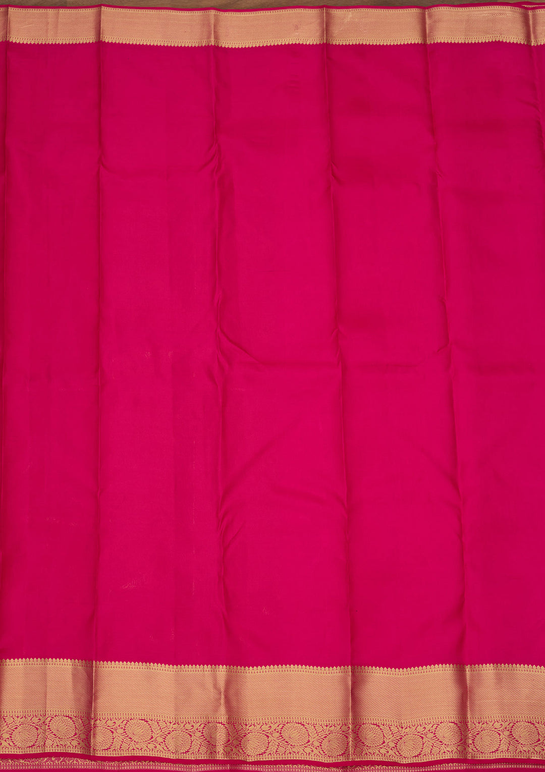 Pink Zariwork (Gold) Silk Silk Saree