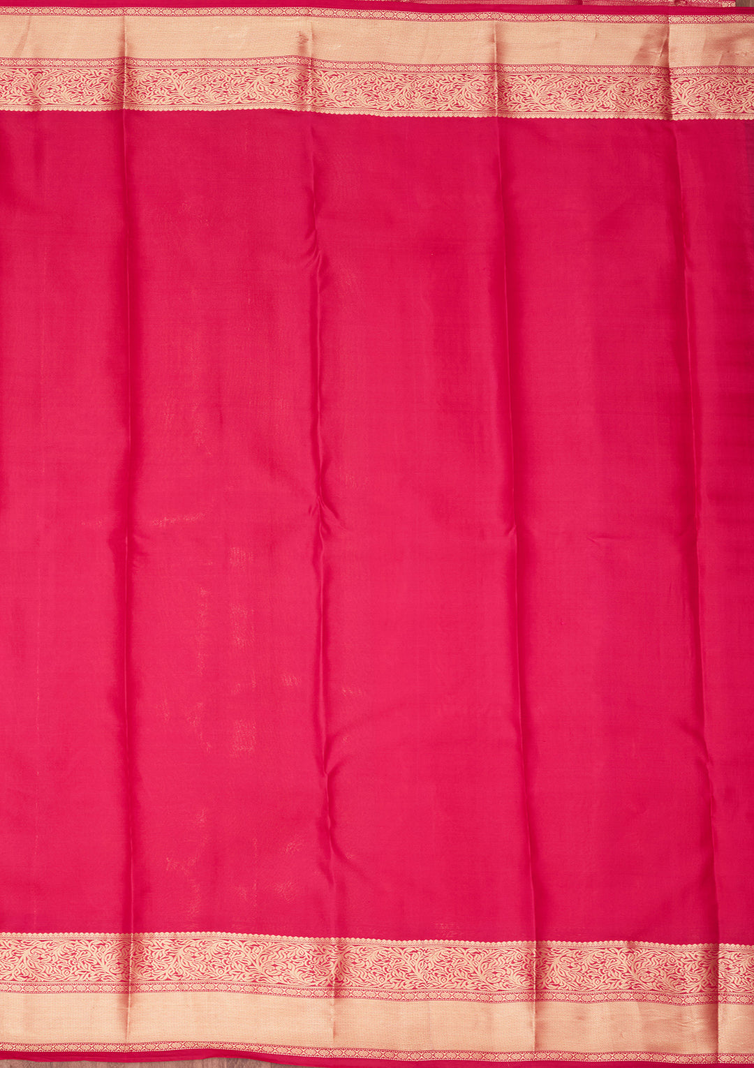Orange Zariwork Pure Silk Saree