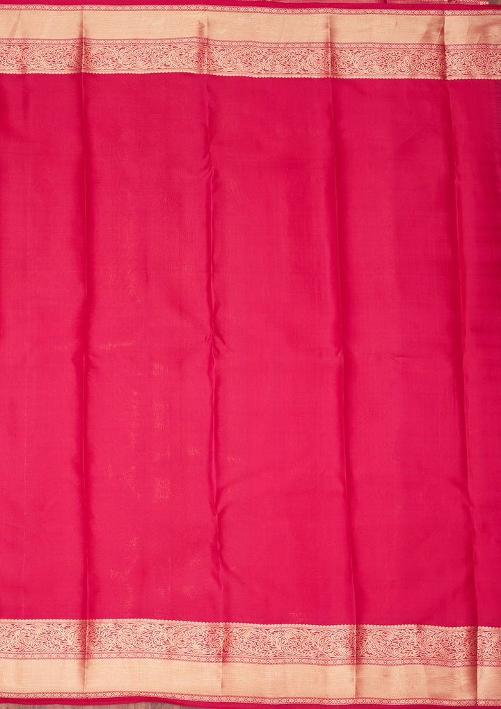 Orange Zariwork Pure Silk Saree