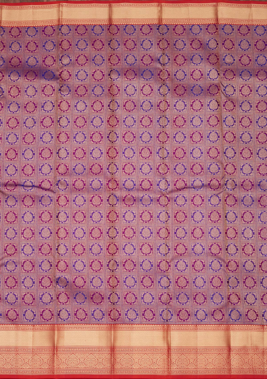 Purple Zariwork Pure Silk Saree