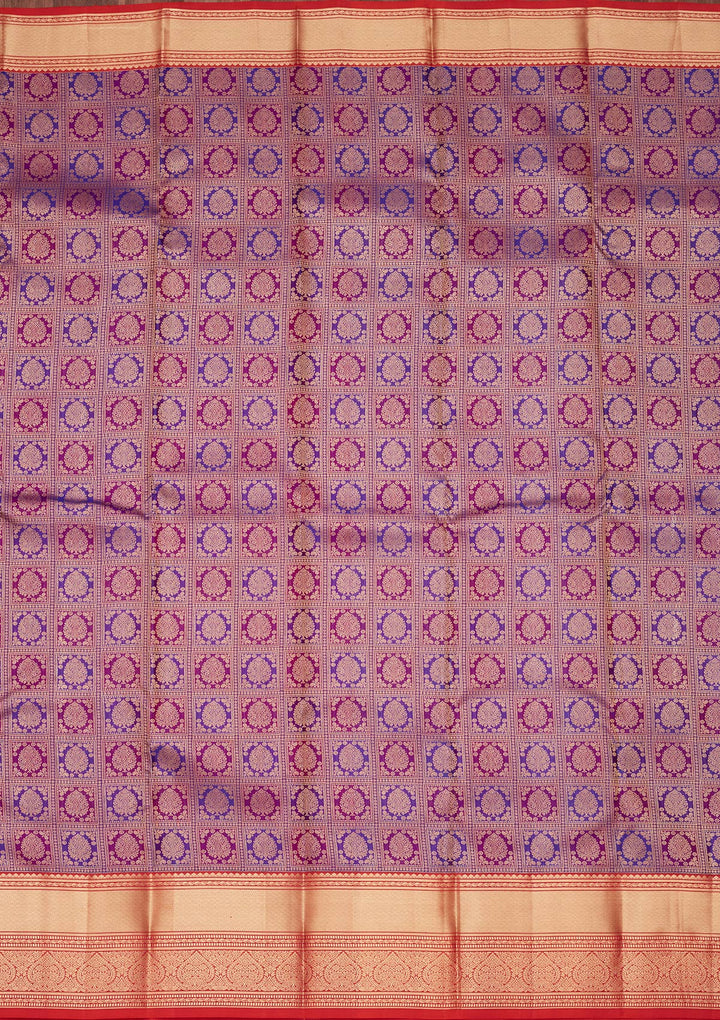 Purple Zariwork Pure Silk Saree