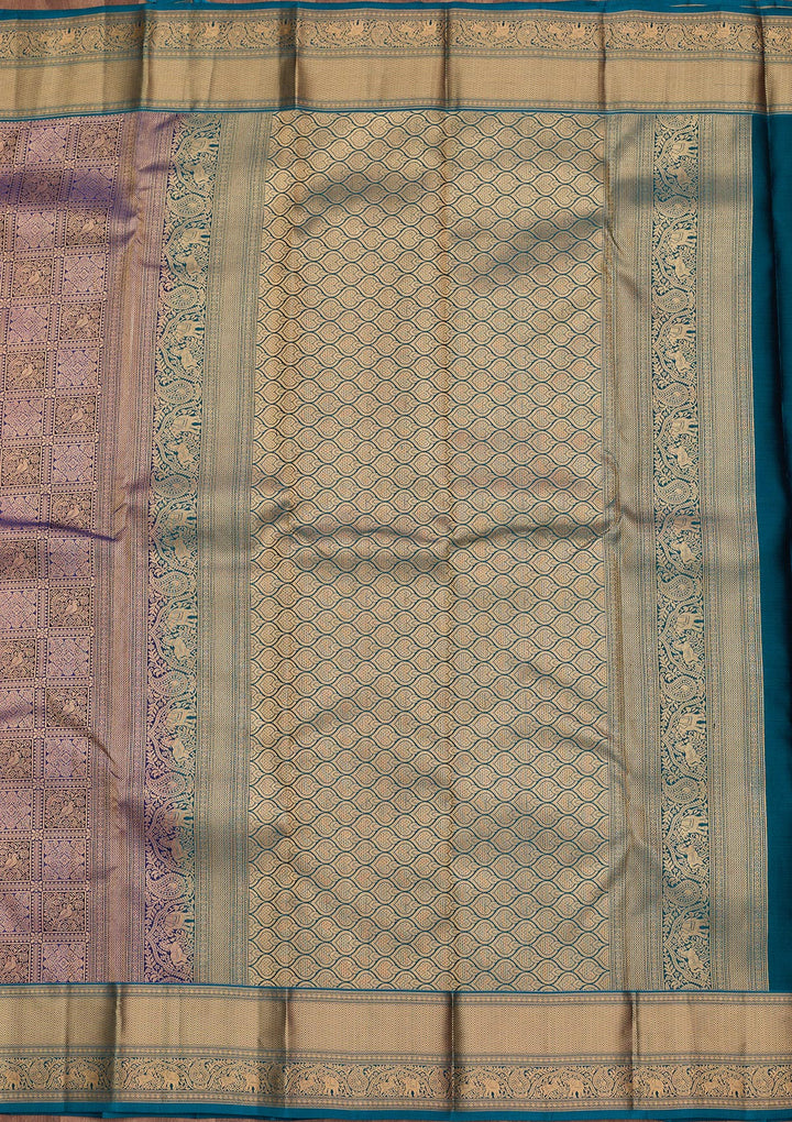 Royal Blue Zariwork Pure Silk Saree