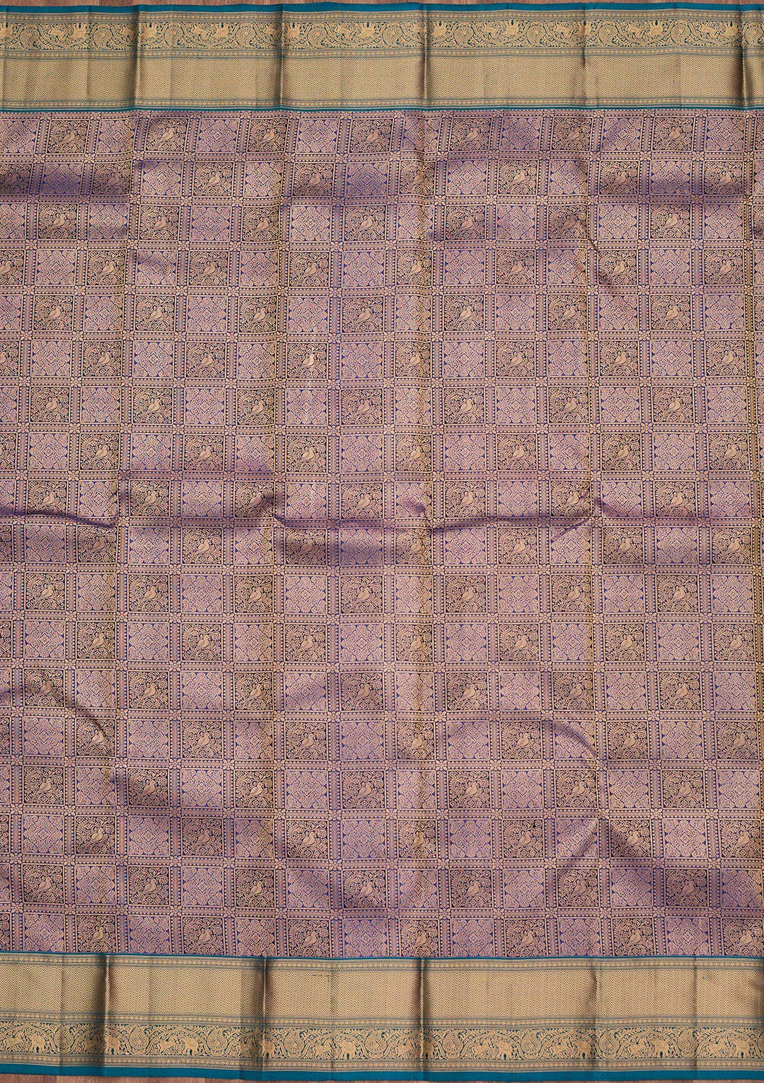 Royal Blue Zariwork Pure Silk Saree