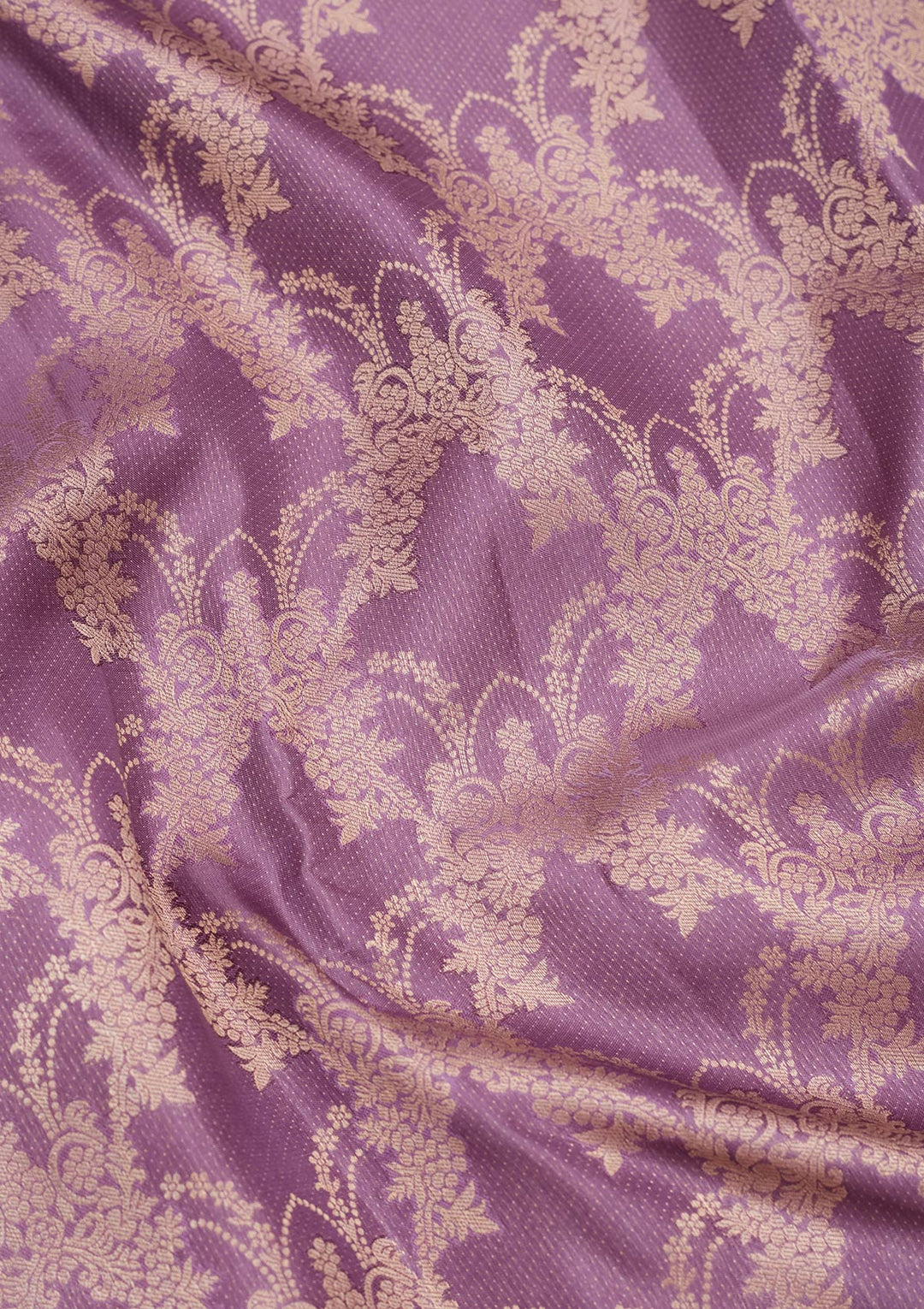 Mauve Zariwork Pure Silk Saree