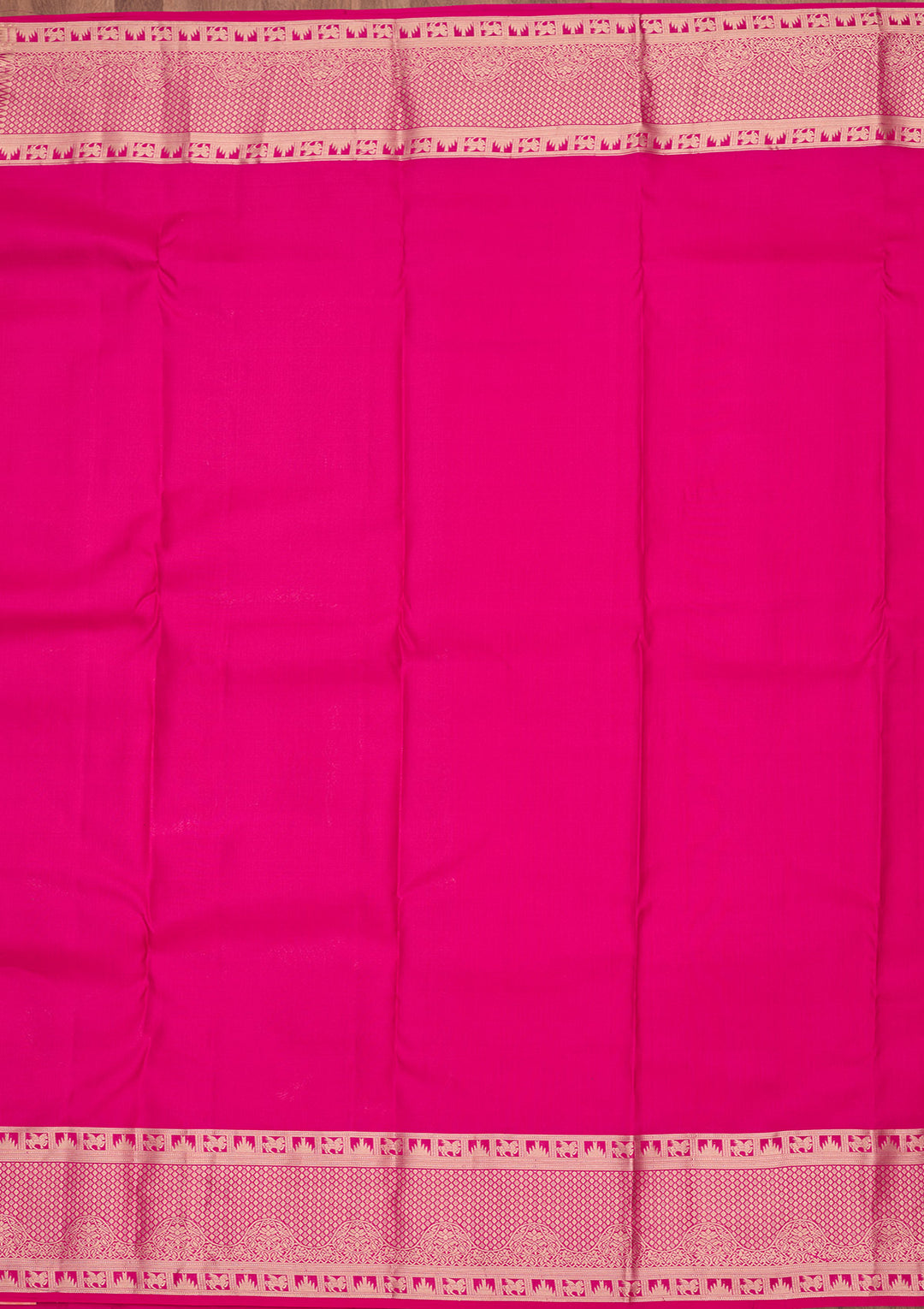 Rani Pink Zariwork Pure Silk Saree