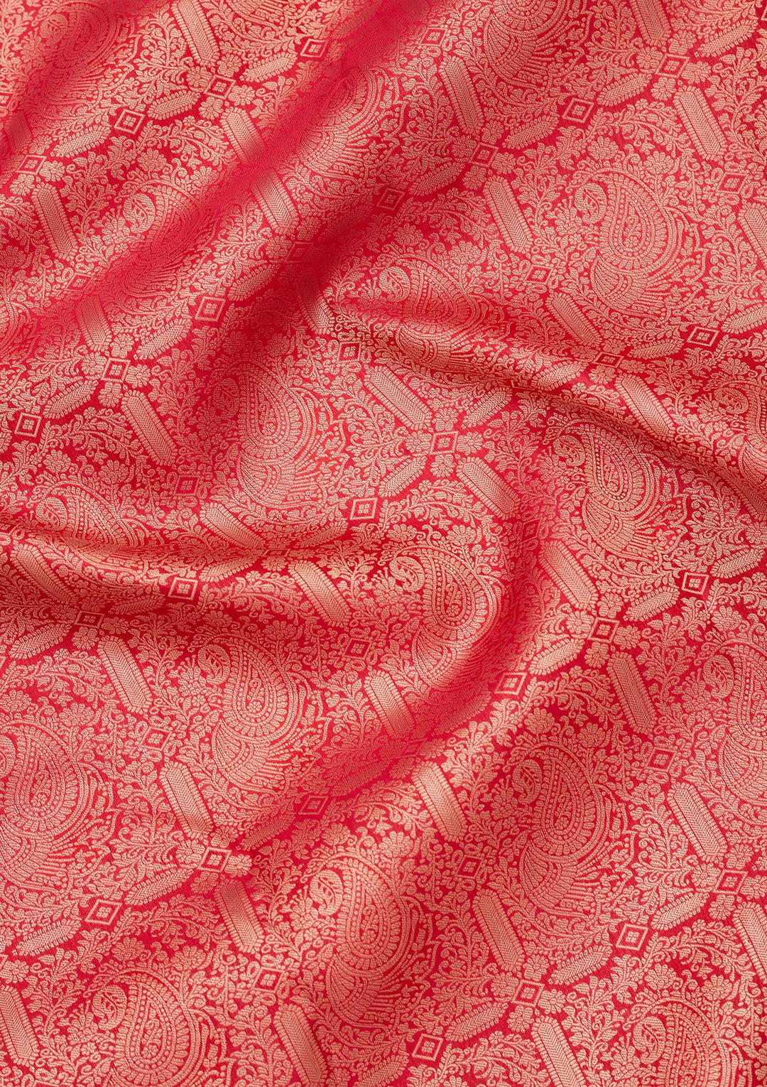 Red Zariwork Pure Silk Saree
