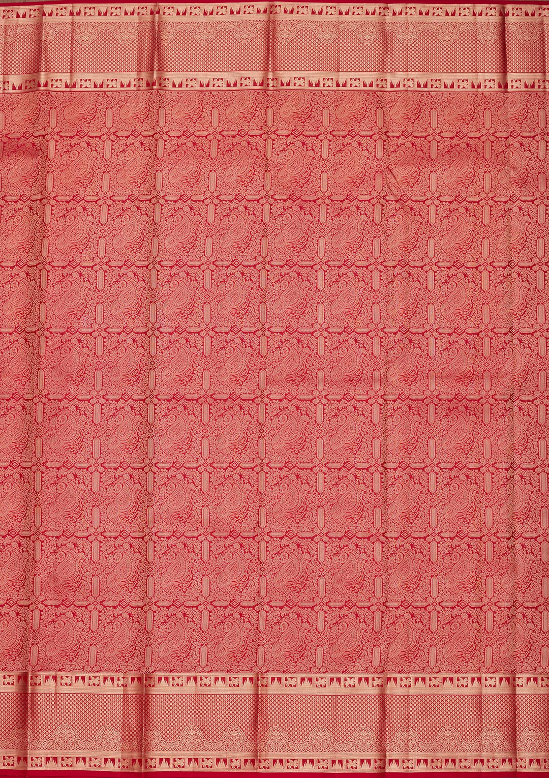 Red Zariwork Pure Silk Saree