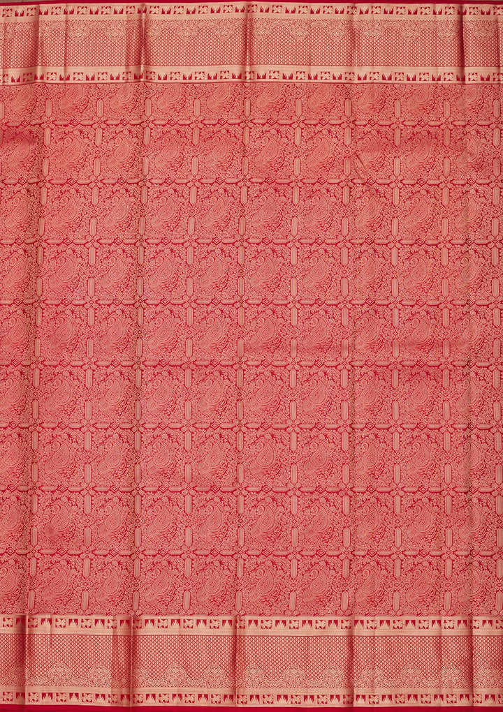Red Zariwork Pure Silk Saree