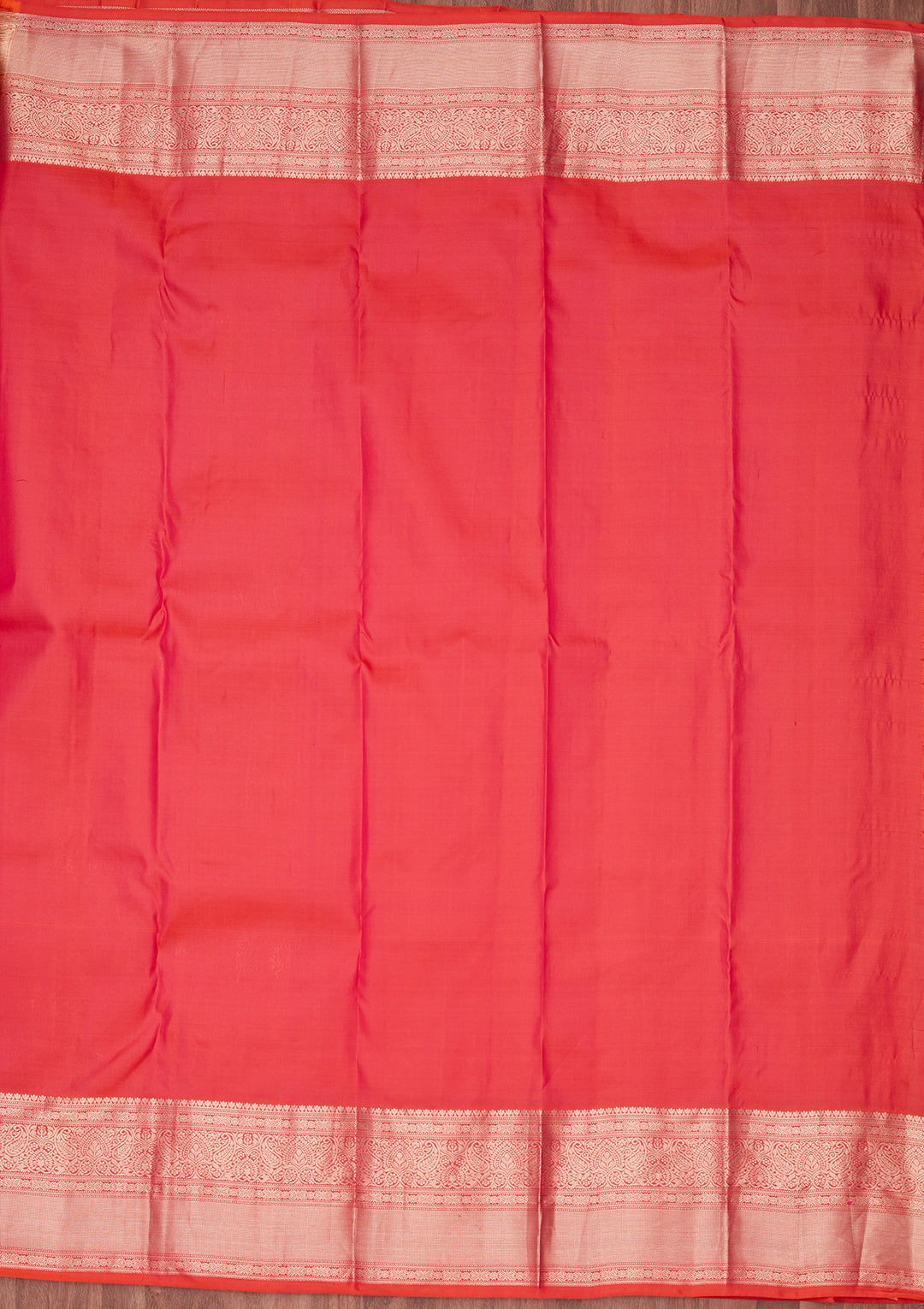 Orange Zariwork Pure Silk Saree