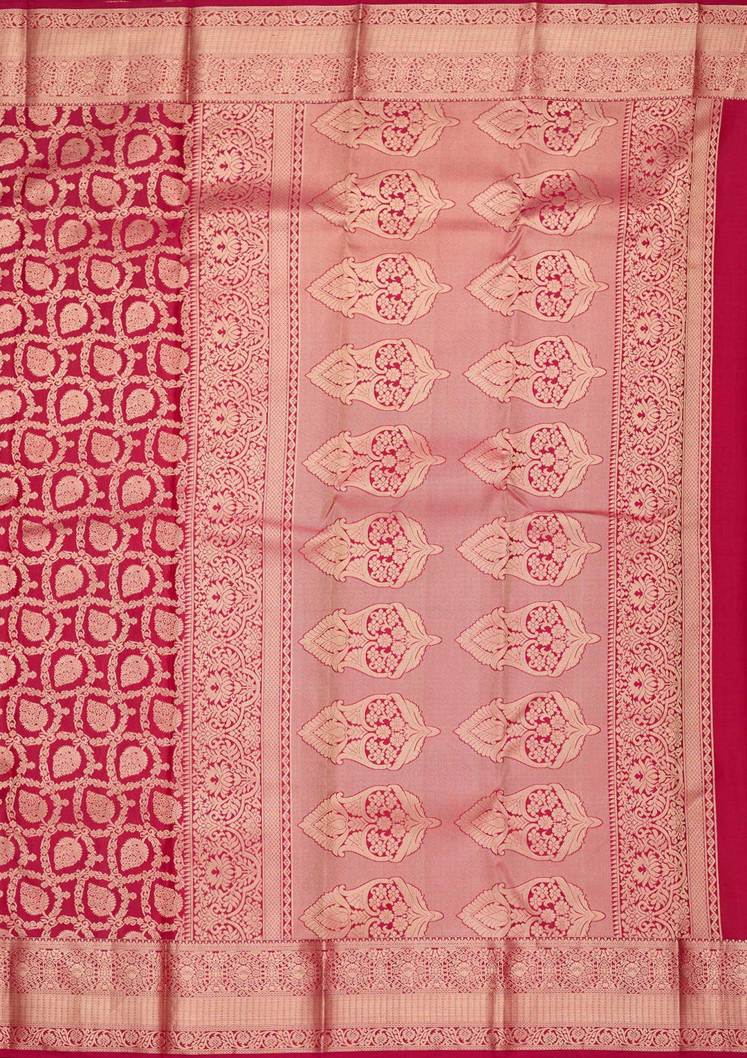 Maroon Zariwork Pure Silk Saree