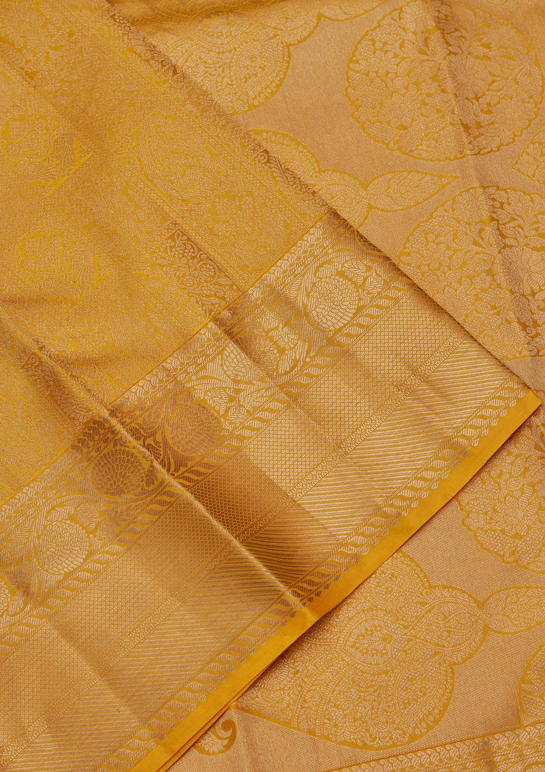 Yellow Zariwork Pure Silk Saree