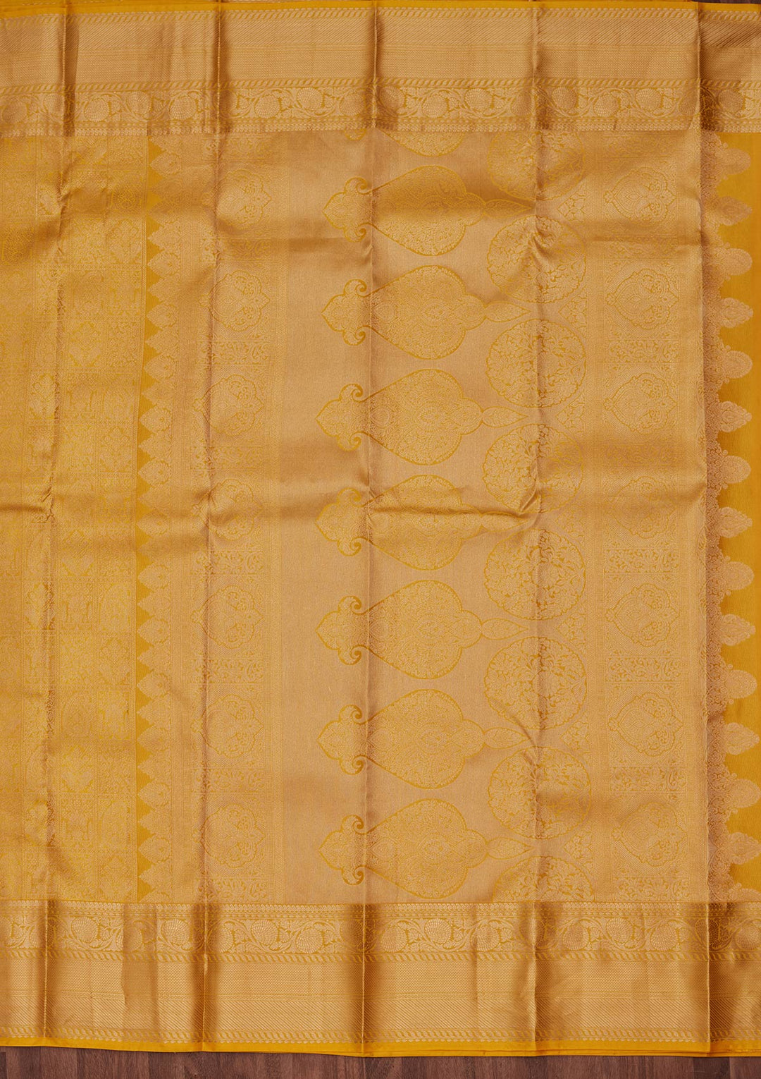 Yellow Zariwork Pure Silk Saree