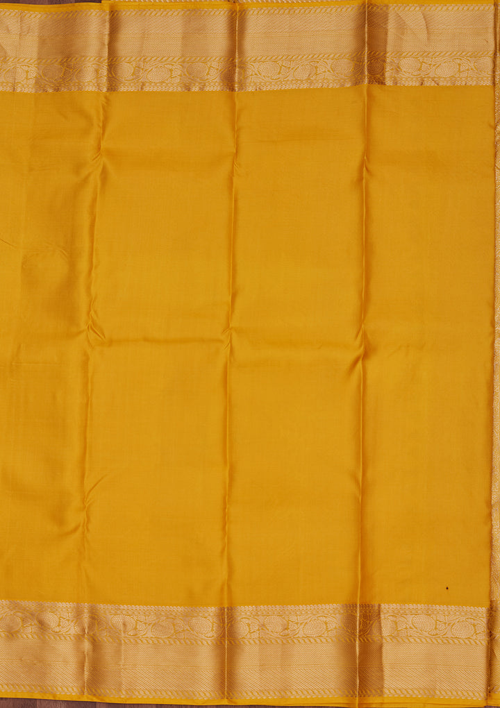 Yellow Zariwork Pure Silk Saree