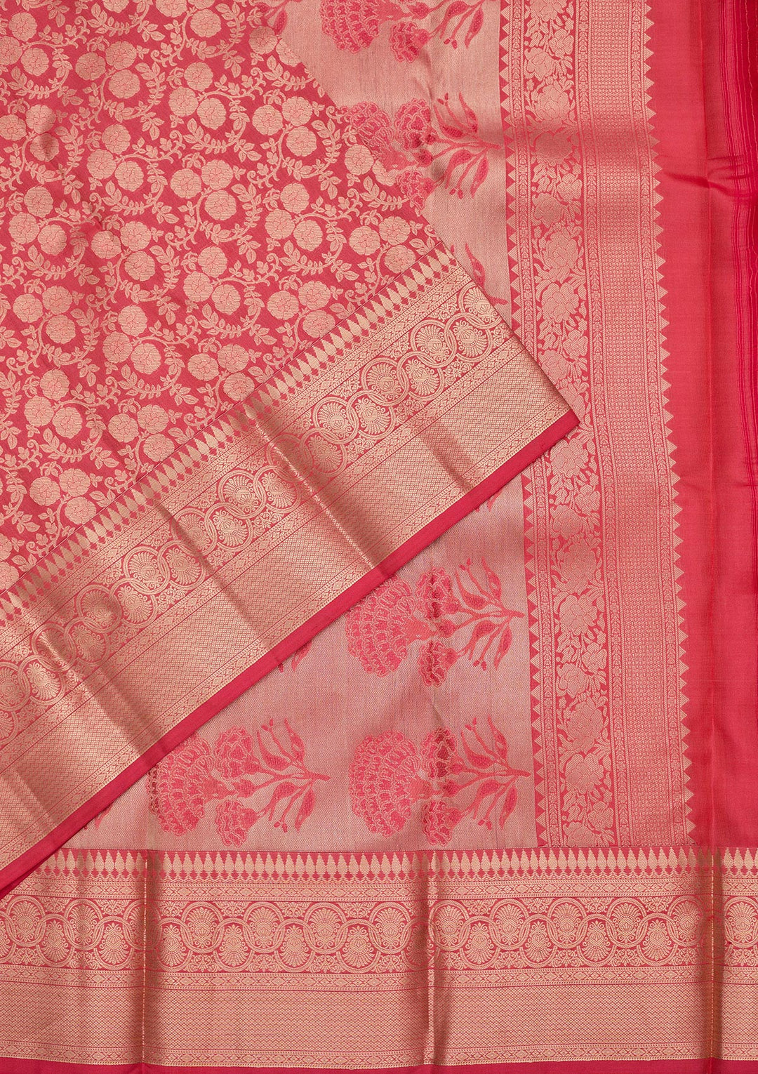 Pink Zariwork Pure Silk Saree