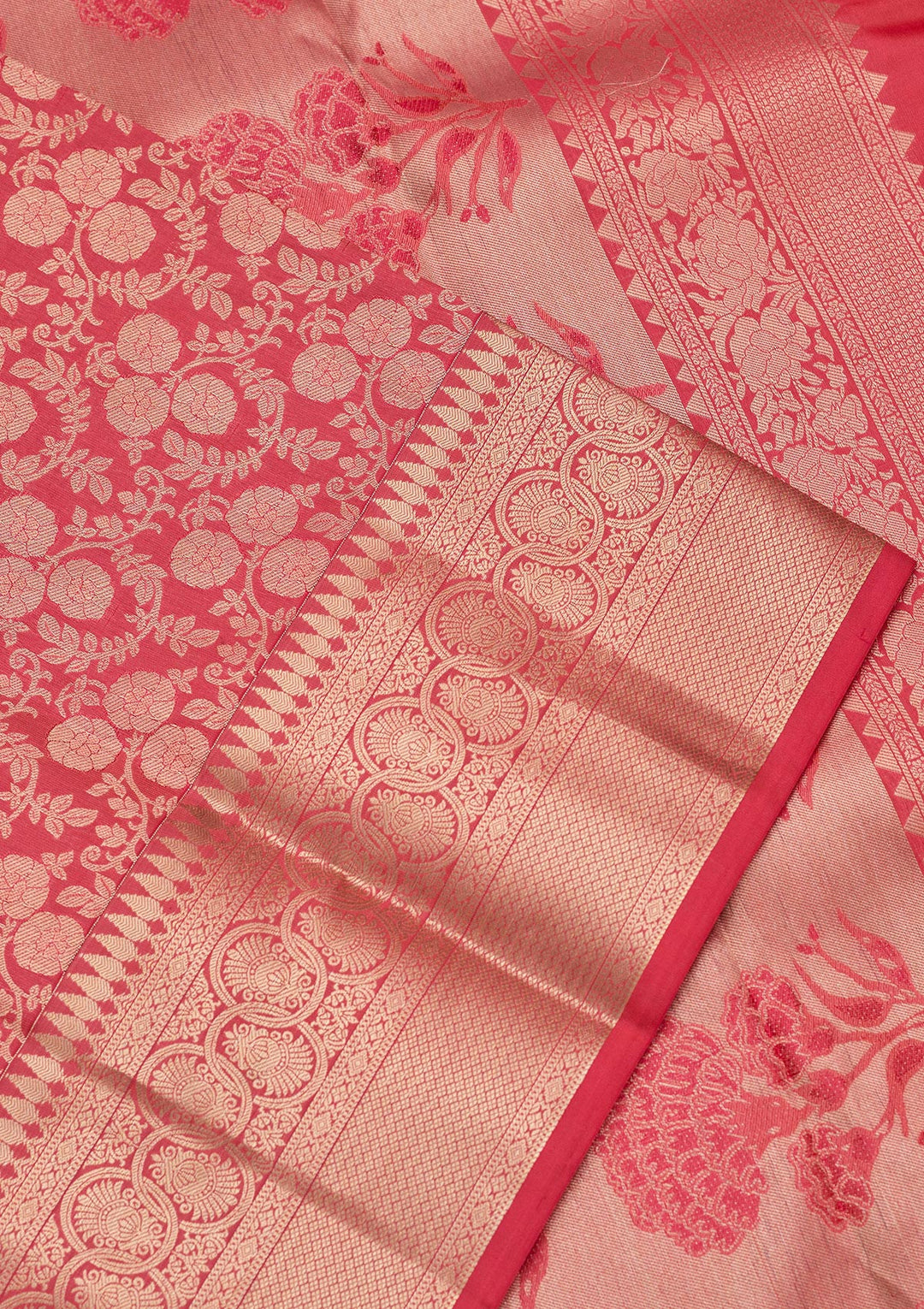 Pink Zariwork Pure Silk Saree
