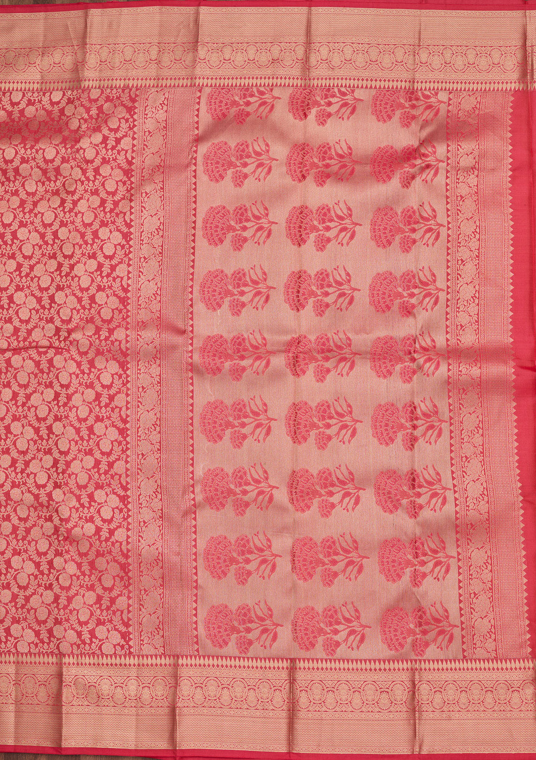 Pink Zariwork Pure Silk Saree
