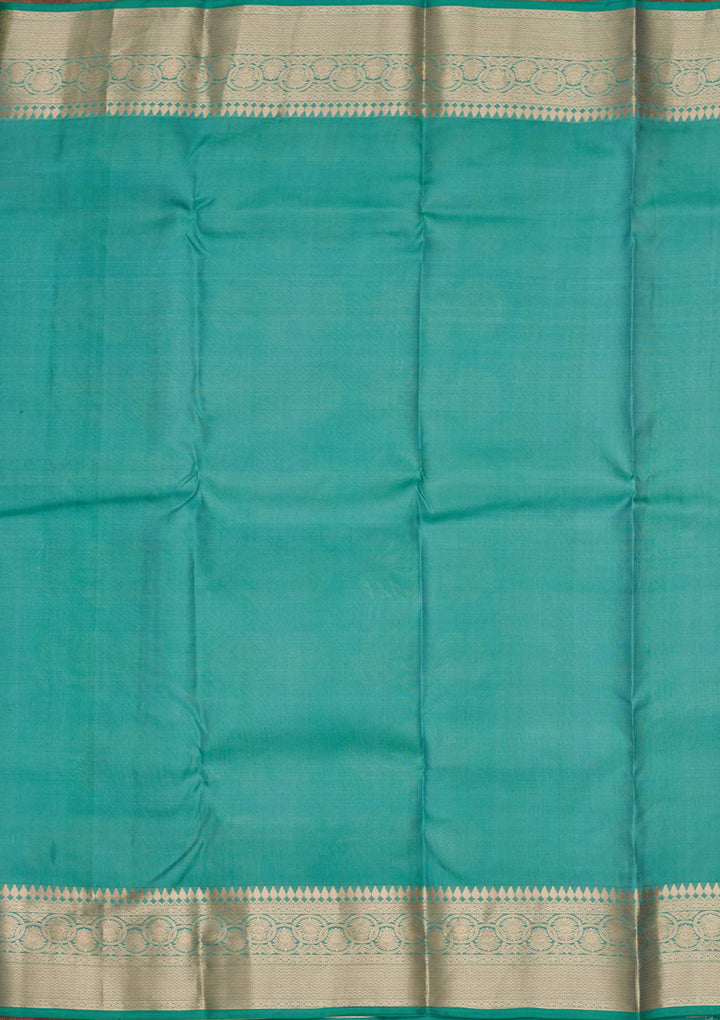 Sea Green Zariwork Pure Silk Saree