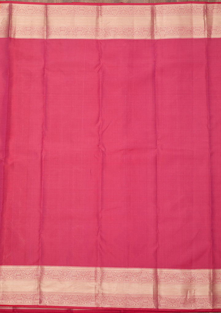 Pink Zariwork (Gold) Silk Silk_Saree