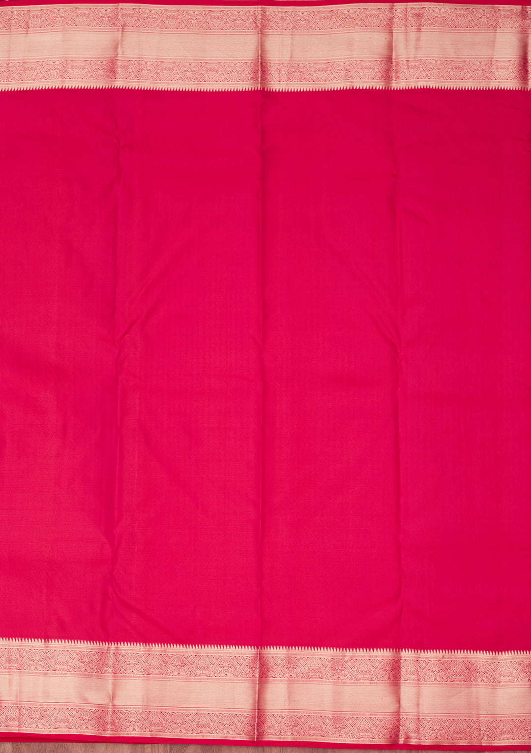Rani Pink Zariwork Pure Silk Saree