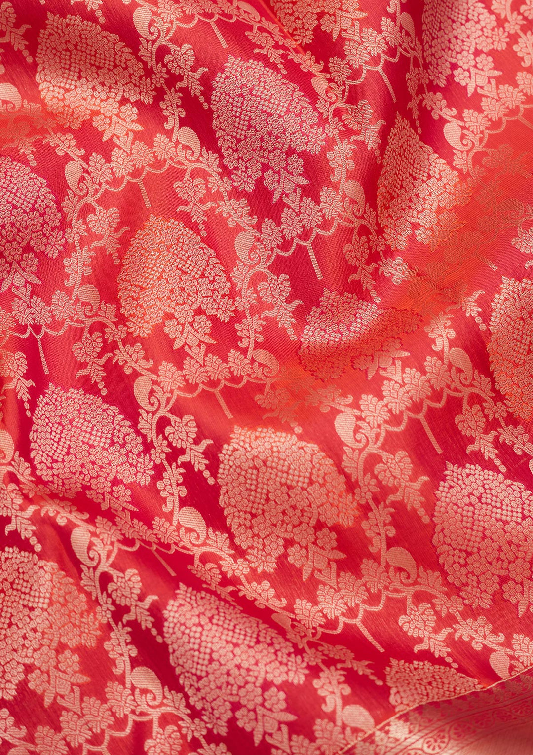 Orange Zariwork Pure Silk Saree