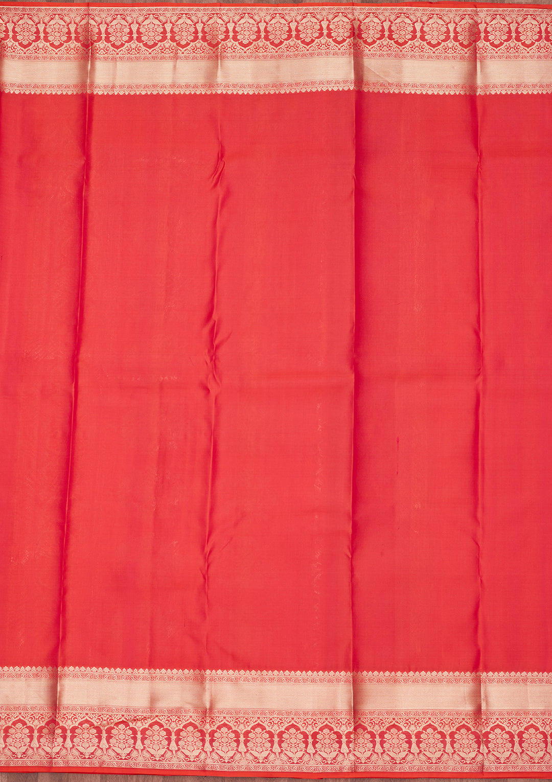 Orange Zariwork Pure Silk Saree
