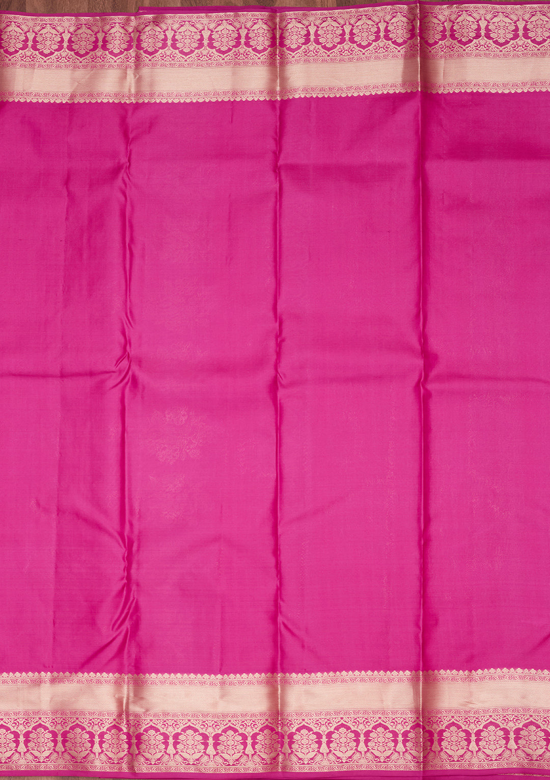 Rani Pink Zariwork Pure Silk Saree