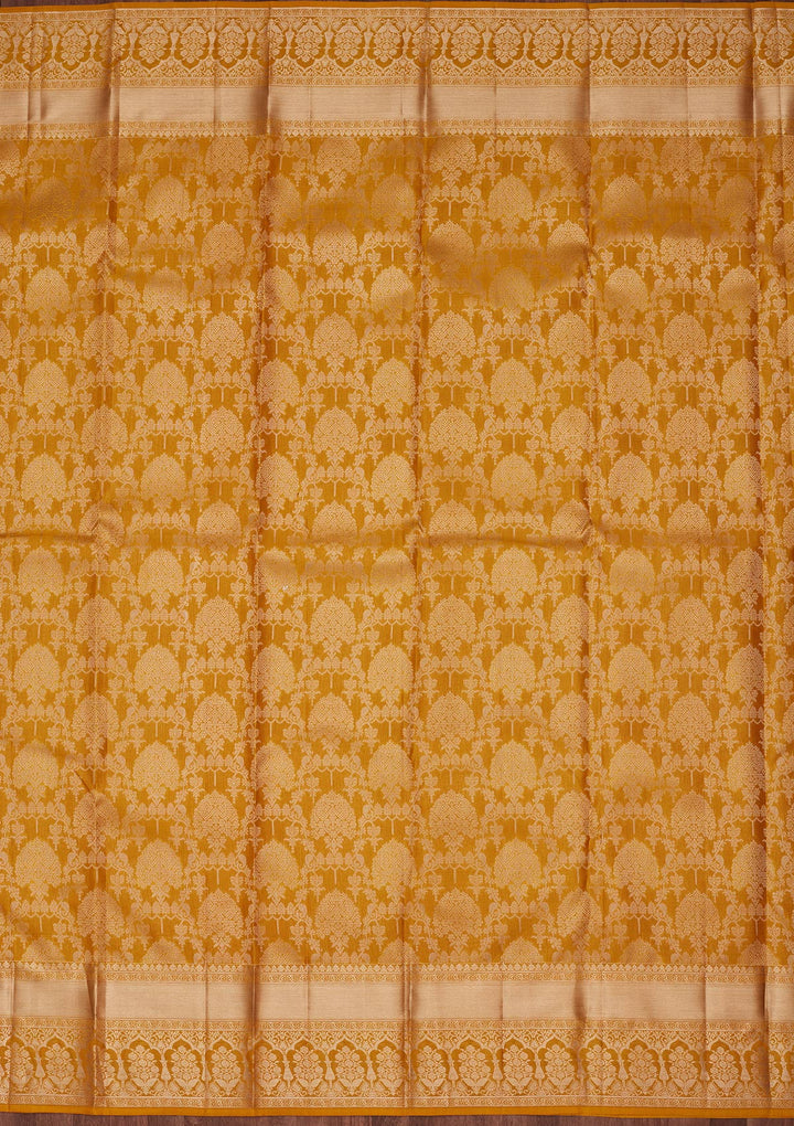 Yellow Zariwork Pure Silk Saree