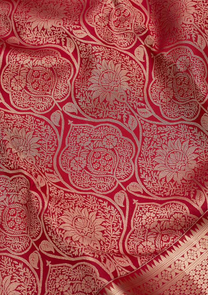 Maroon Zariwork (Gold) Silk Silk_Saree