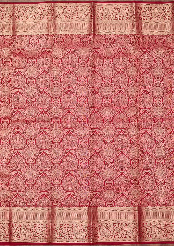 Maroon Zariwork (Gold) Silk Silk_Saree