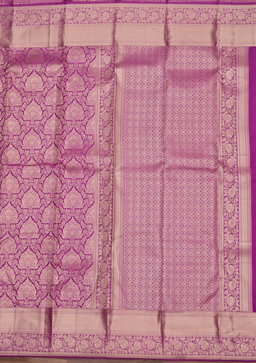 Lavender Zariwork Pure Silk Saree