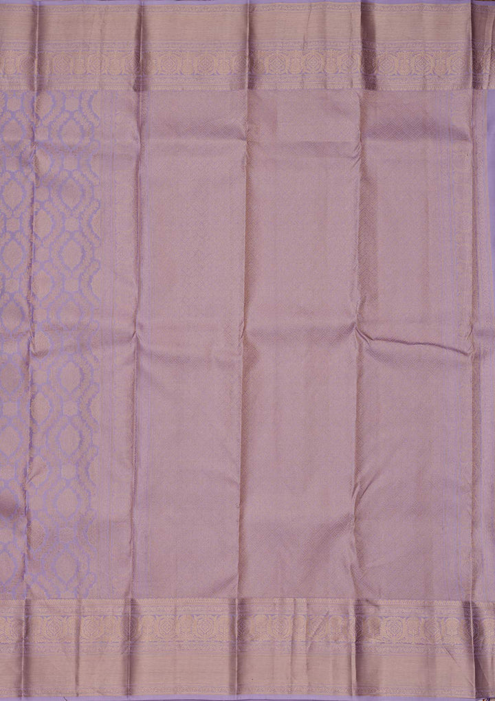 Lavender Zariwork Pure Silk Saree
