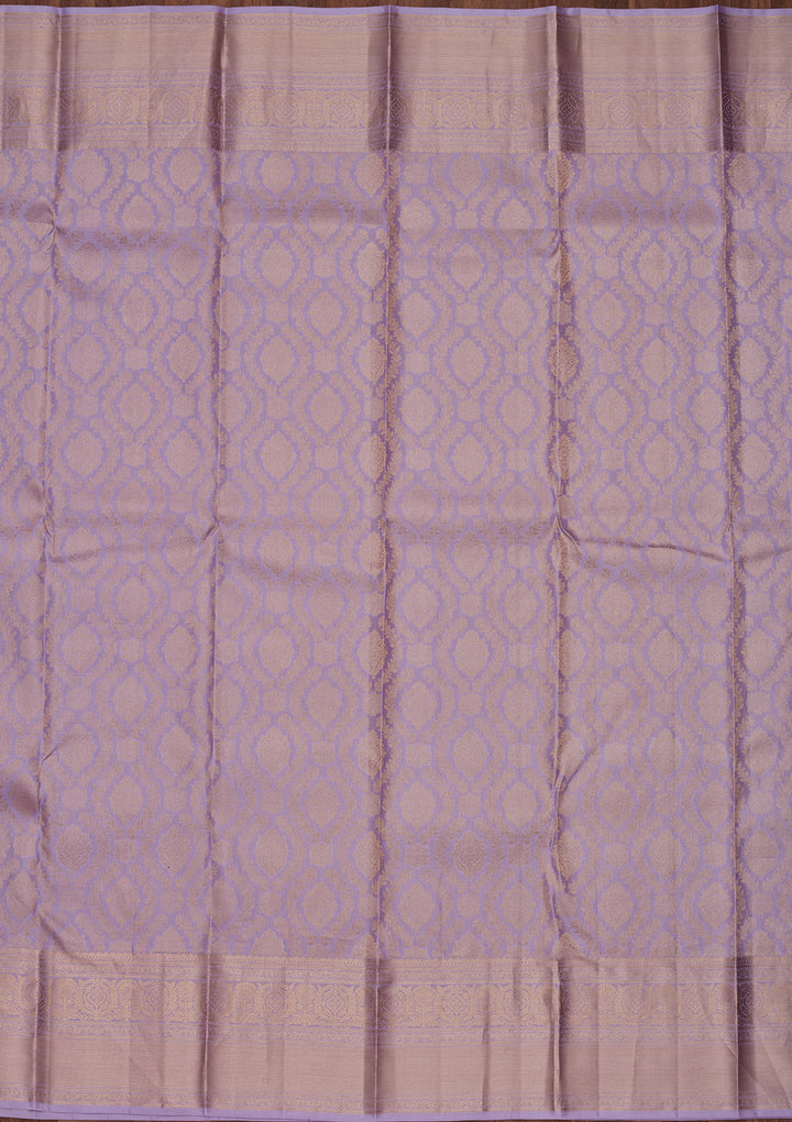 Lavender Zariwork Pure Silk Saree