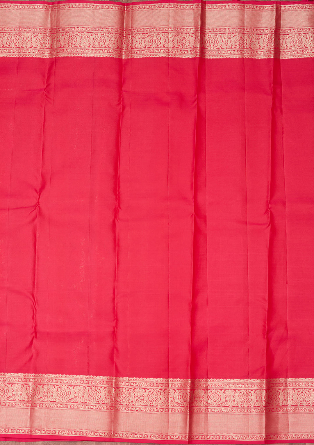Rani Pink Zariwork Pure Silk Saree