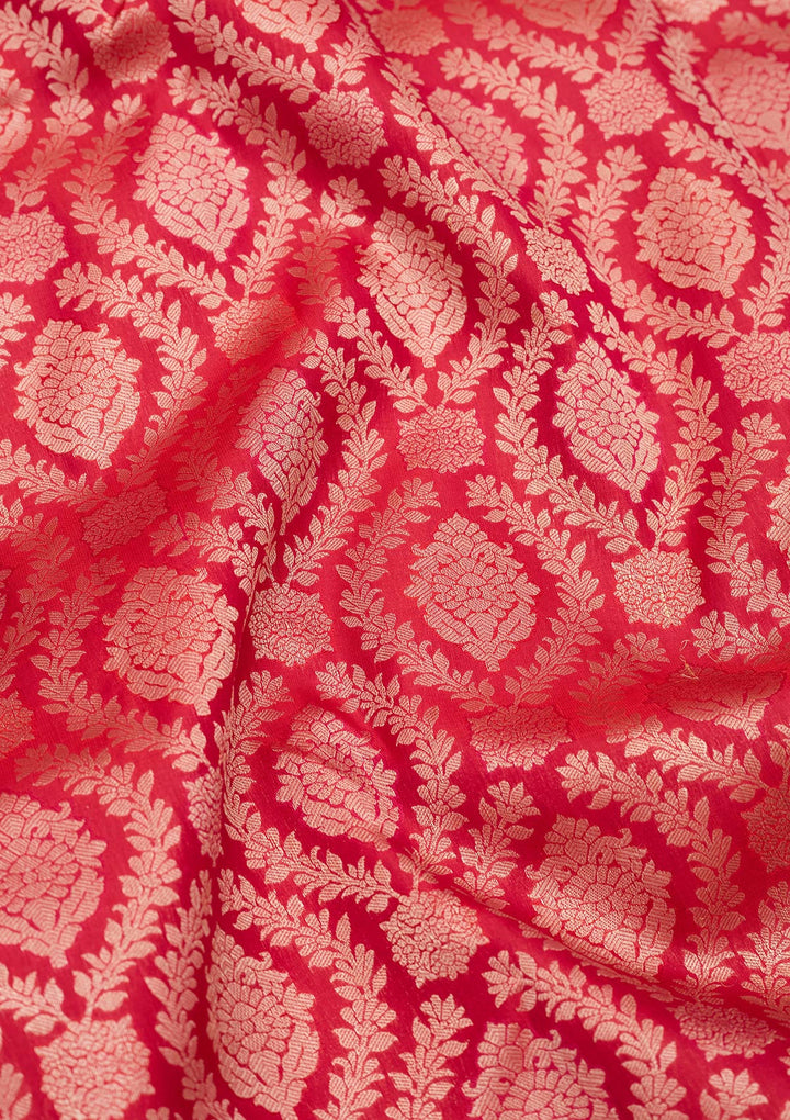 Red Zariwork Pure Silk Saree