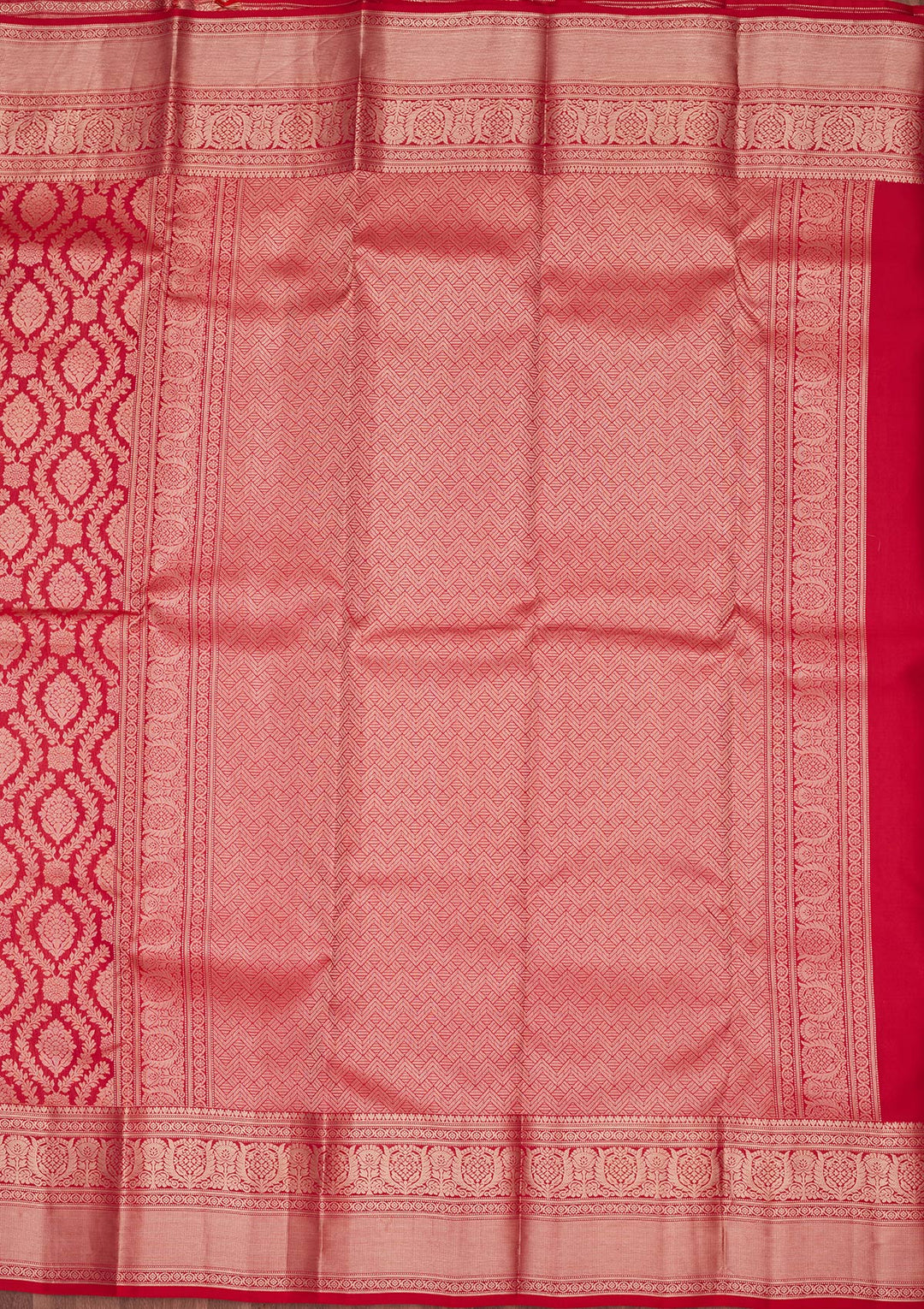 Red Zariwork Pure Silk Saree