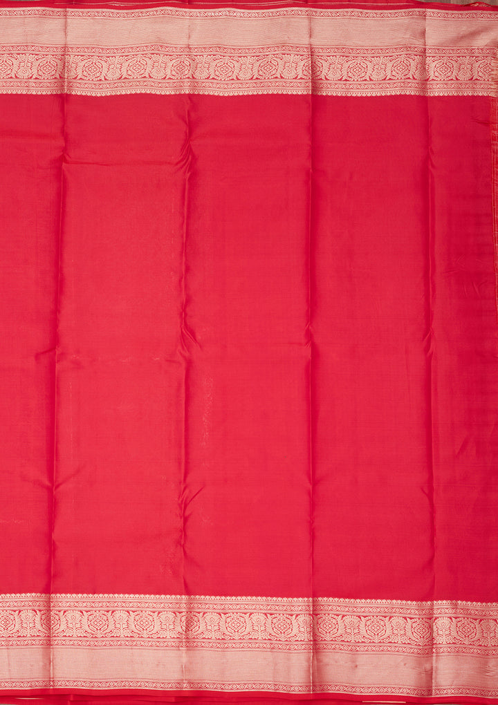 Red Zariwork Pure Silk Saree